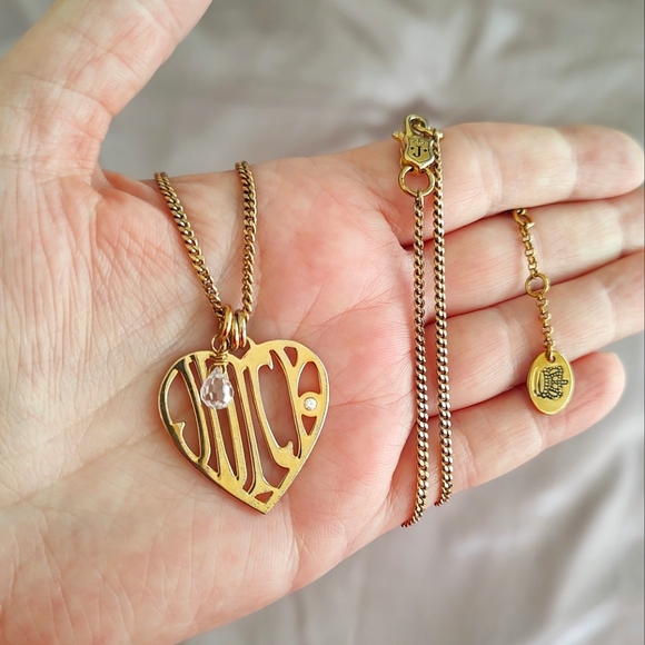 Vintage Juicy Couture Heart Necklace - Picture 1 of 4